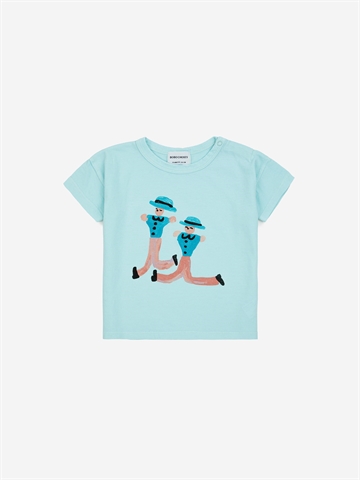 Bobo Choses Baby Dancing Giants T-shirt Light Blue